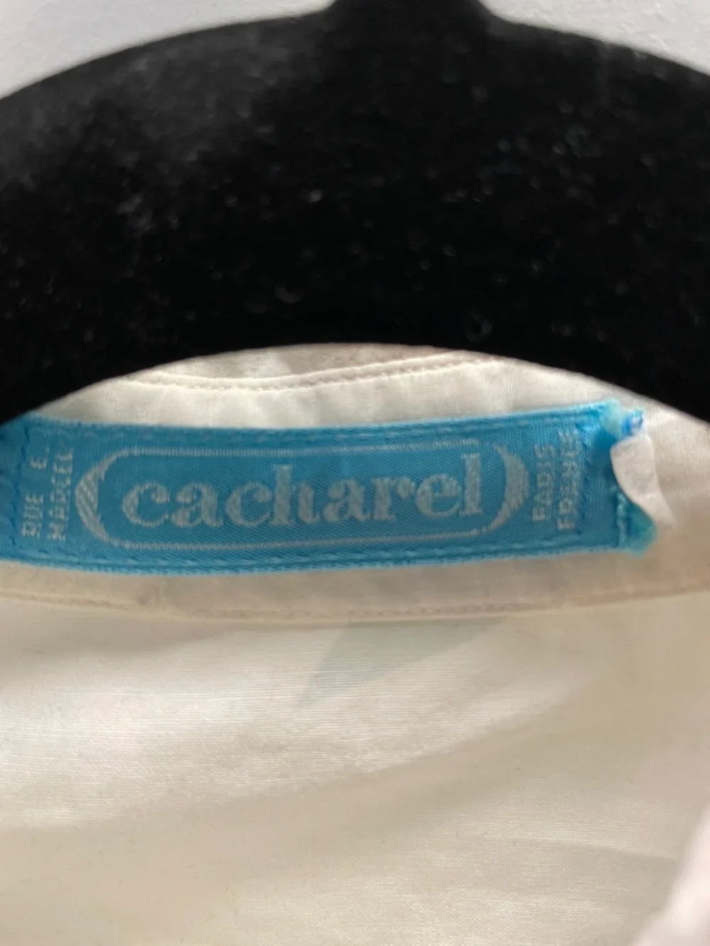 Vintage French Short-Sleeve Printed Button-Up Shirt - Cacharel Size XS - Picture 2 of 7